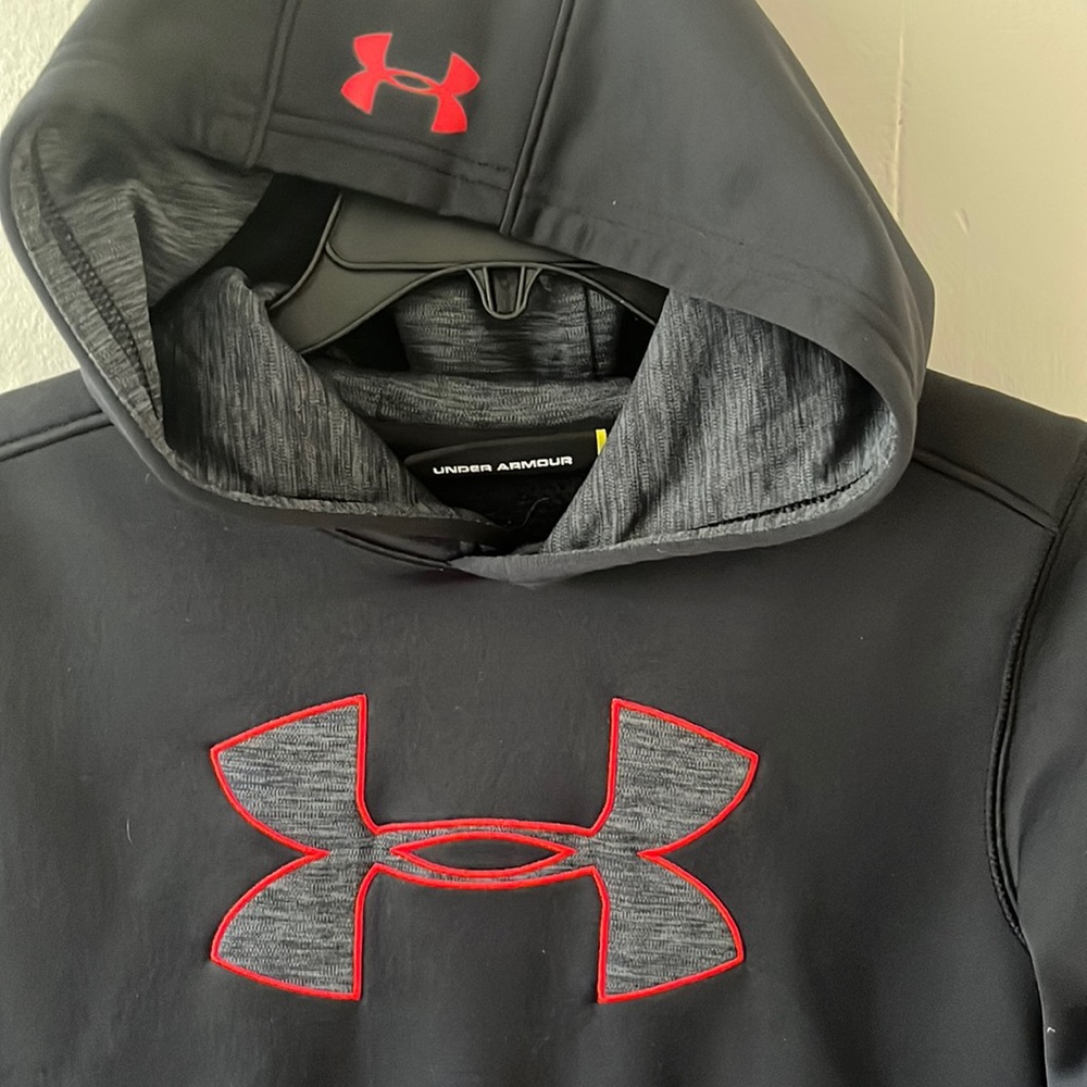 Under Armour Boys' Rival Fleece Big Logo Hoodie